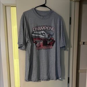 Gray Red Wings Champions T-Shirt